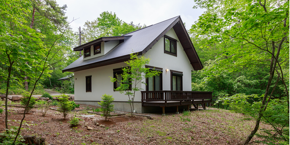 清里の別荘地帯に佇む家 外観