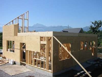 大喜建設の住まいの新築の様子