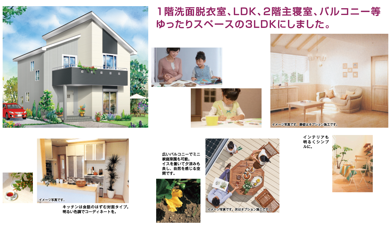 シンプルナチュラル -EXw（W耐震ゼロエネ長期優良対応セミオーダー住宅）